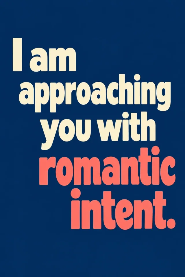 Soft, oversized cream letters step across a navy field. Coral gives the two-word ending its own warm emphasis within the complete five-line sentence.